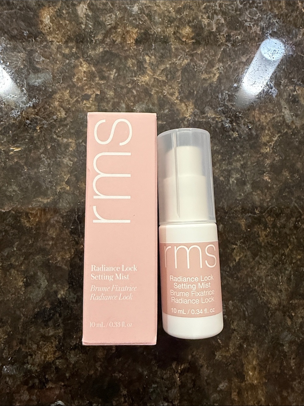 RMS Beauty Radiance Lock Setting Mist — .33 fl Oz New